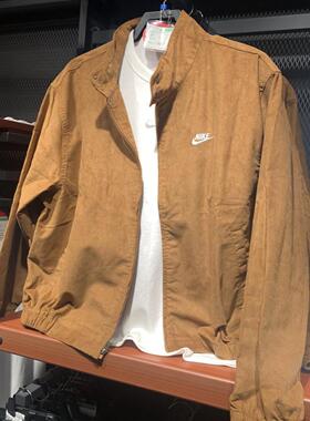 Nike耐克 男子运动休闲潮流复古灯芯绒高领哈灵顿夹克外套 FZ0632