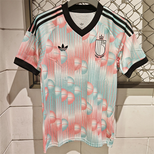 阿迪达斯 三叶草 2026世界杯 比利时球迷版足球短袖球衣 JM8386