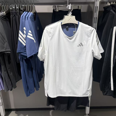 Adidas阿迪达斯 男子运动休闲速干训练健身短袖T恤 JZ7692 JZ7695