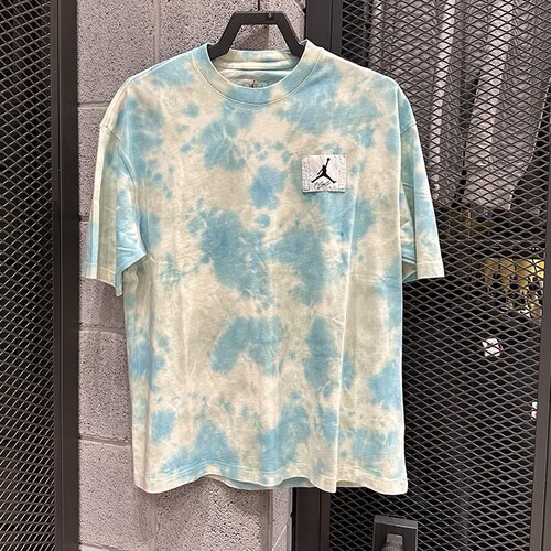 Nike耐克 Jordan AJ夏季男子运动休闲潮流扎染印花短袖T恤 DX9584