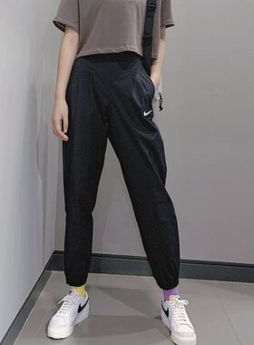 Nike耐克 春夏款女子运动休闲潮流轻薄透气高腰九分裤长裤 DD5049