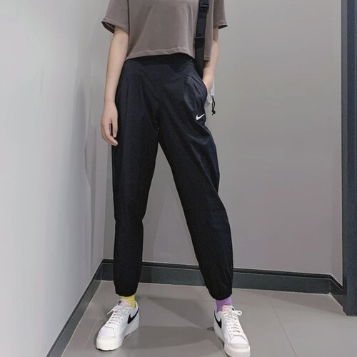 Nike耐克 春夏款女子运动休闲潮流轻薄透气高腰九分裤长裤 DD5049