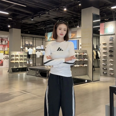 Adidas阿迪达斯 ZNE女子运动休闲速干透气长袖T恤 KE4905 KE4906