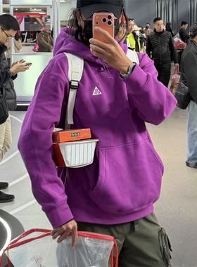 Nike耐克 ACG 男子运动休闲潮流户外刺绣宽松加绒连帽卫衣 DZ3393