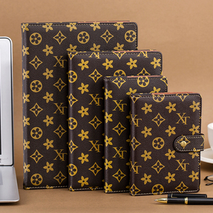 喜通复古笔记本子商务A5记事本B5皮面带扣会议记录本A6随身手账本