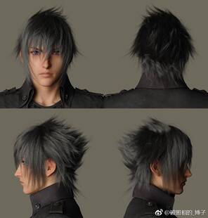 动漫cosplay假发套COS最终幻想15诺克提斯深灰色翻翘短款定制假毛