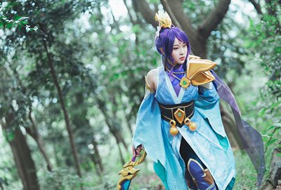 cosplay假毛COS   LOL 玉剑传说 无双 剑姬 菲奥娜 定做假发