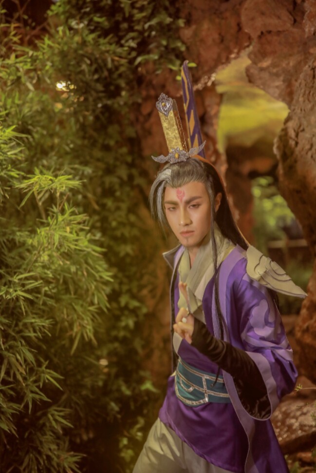 帝都动漫cosplay LOL 玉剑传说 无极 剑圣cos假发 定制游戏造型