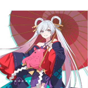 帝都动漫 COSPLAY 超时空辉夜姬 月见八千代 酒寄彩叶 cos假发