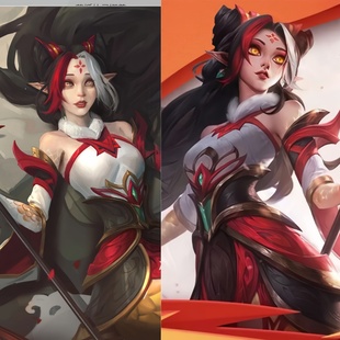 帝都动漫 COSPLAY 英雄联盟 剪纸仙灵 娜美cos假发 成品 来图定制