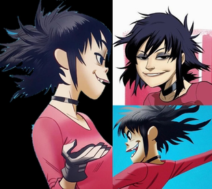 帝都动漫cosplay假发 COS Gorillaz 面面 Noodle定做假毛