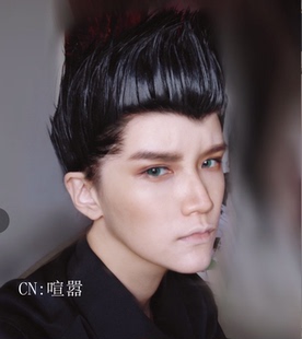 帝都动漫cosplay DC四代 罗宾 达米安韦恩 cos假发 定制冲天造型