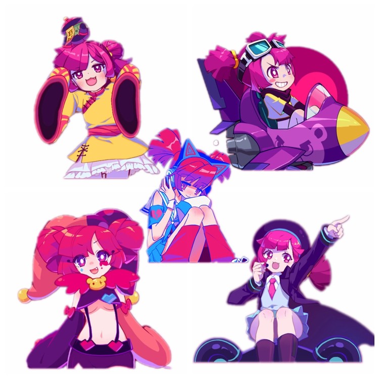 帝都动漫cosplay假毛muse dash喵思快跑cos布若网红萌定做假发套