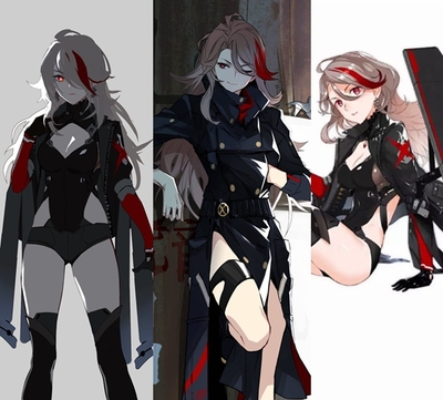 帝都动漫cosplay假毛 COS 少女前线  M 1887 挑染 定做假发