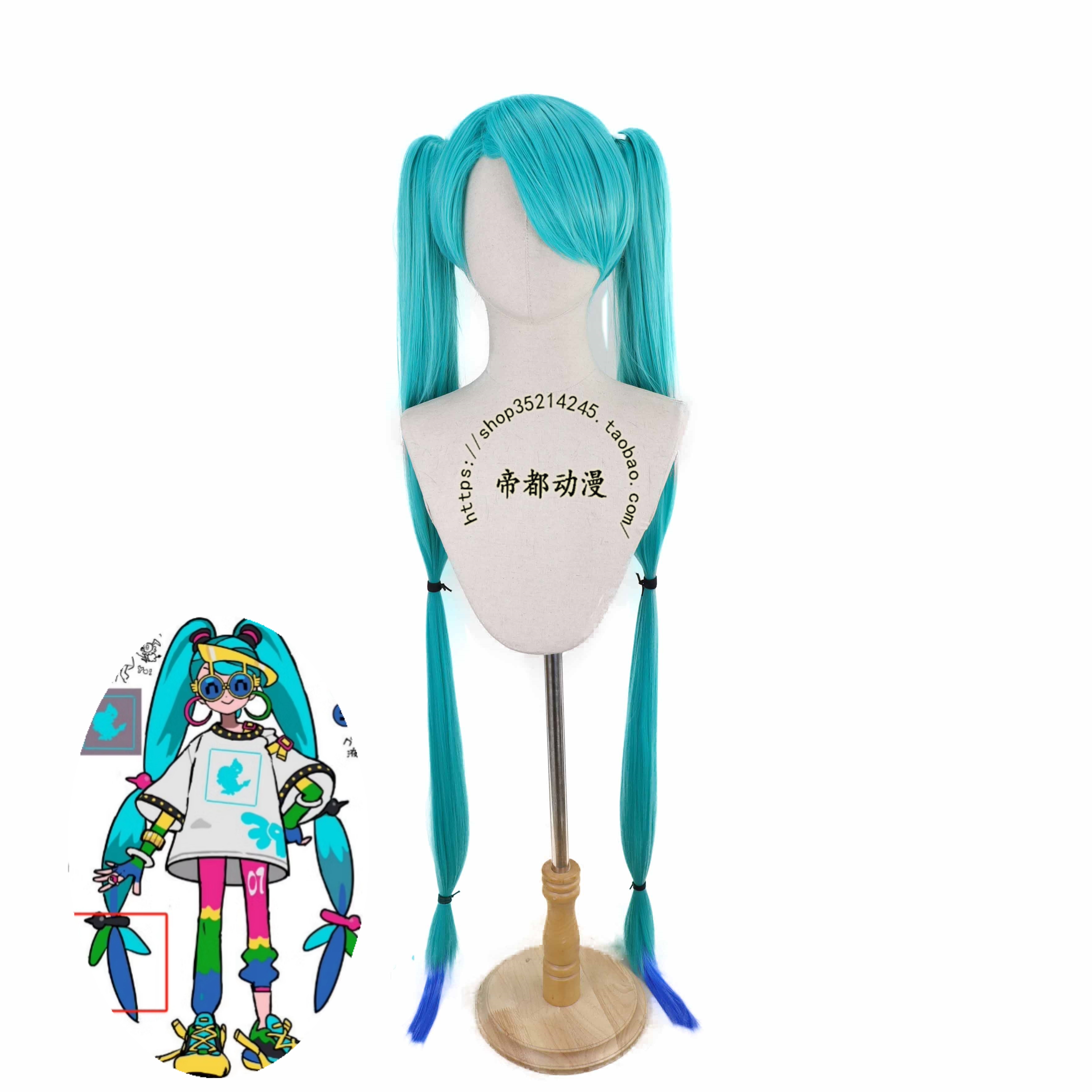 动漫初音宝可梦聒噪鸟cos假发