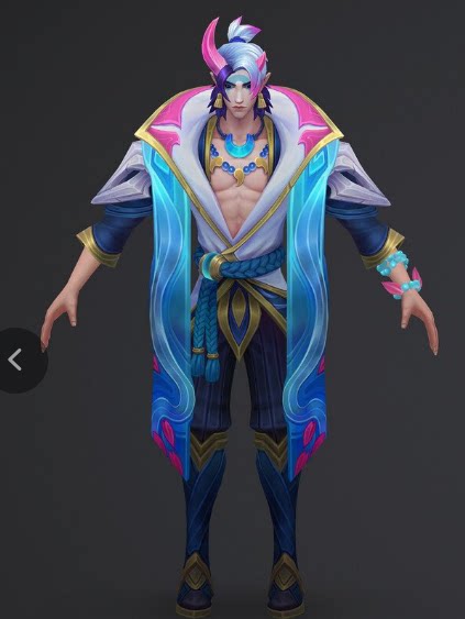 帝都动漫 cosplay 英雄联盟 灵魂莲华厄斐琉斯 cos 假发 定制造型