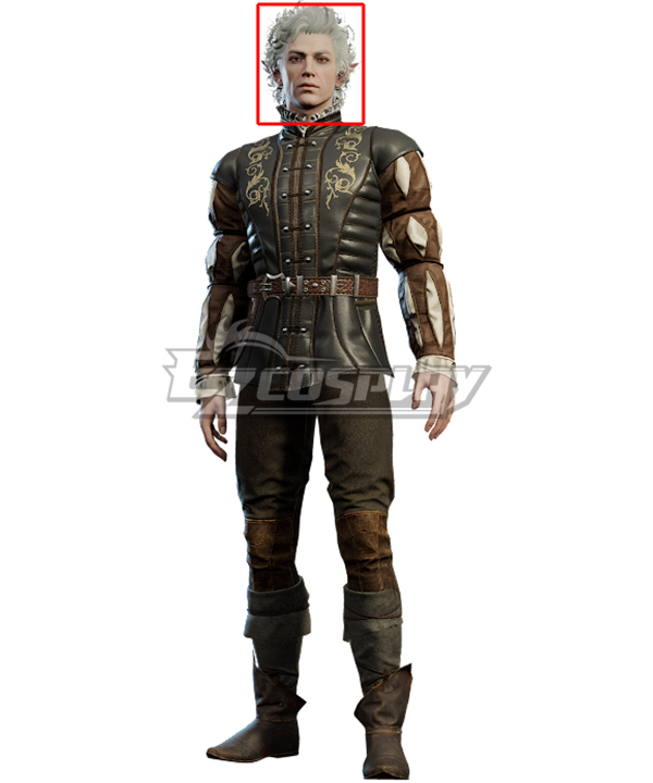 博德之门3阿斯代伦cos假发假毛