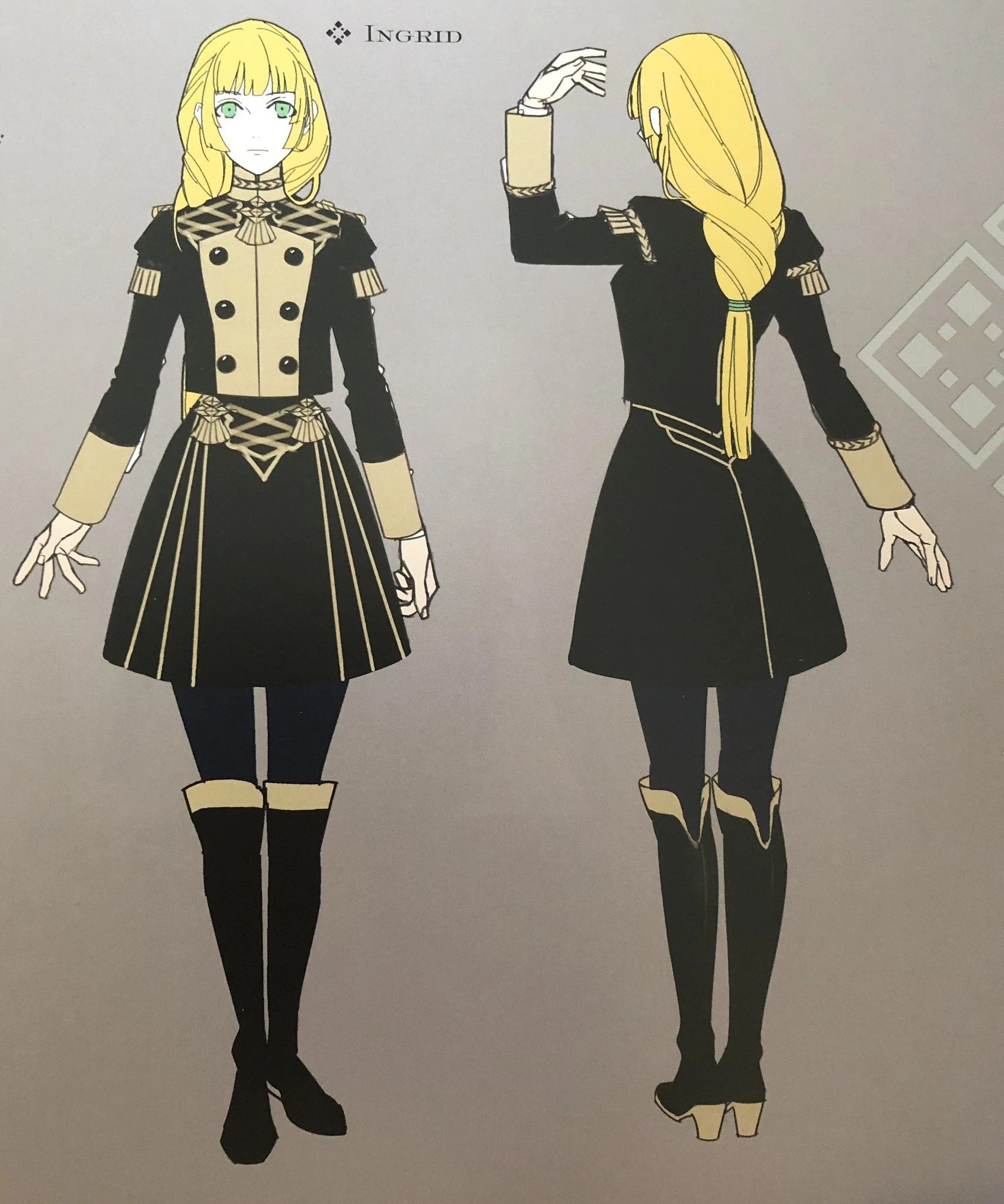 帝都动漫cosplay假毛 火焰之纹章风花雪月cos 英谷莉特 假发定做