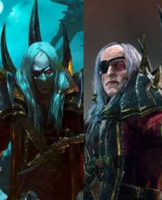 帝都动漫cosplay假毛 COS 战锤全面战争2  卢瑟哈肯 定做假发