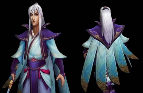 帝都动漫COSPLAY LOL 泰隆 皮肤玉剑传说 无影 cos假发 成品 造型