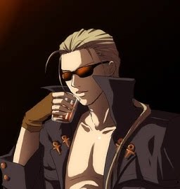 帝都动漫cosplay假发套cos定做 罪恶装备strive-乔尼 定制假毛