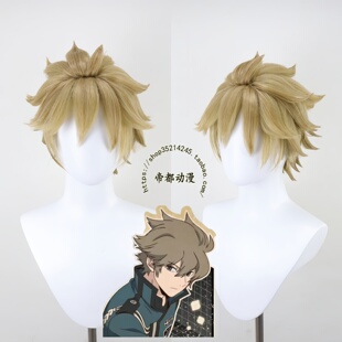 帝都动漫cosplay 境界触发者 休斯 cos假发 成品 来图定制 造型