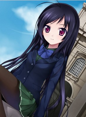 cosplay假  COS 加速世界 黑雪公主 黑雪姬 深蓝黑 定做假发