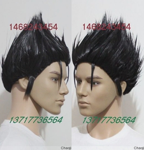 COSPLAY 假毛COS 伪物语 贝木泥舟 冲天发 定做各类假发