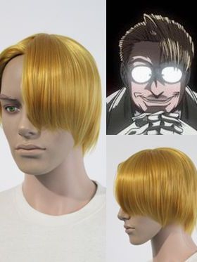 帝都动漫 皇家国教骑士团 少校 hellsing cos假发 来图定制 造型