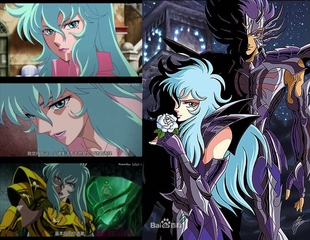 帝都动漫cosplay假毛 COS 圣斗士 星矢 阿布罗狄  定做假发