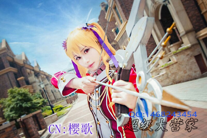 cos 假毛  cosplay 英雄传说 闪之轨迹 亚丽莎 扎双辫子 假发