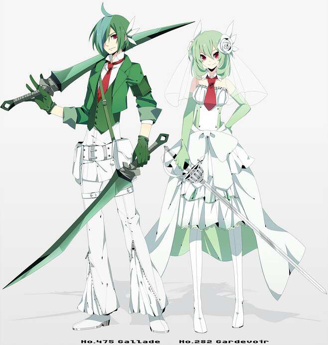 cosplay假发 cos口袋妖怪 沙奈朵 艾路雷朵 拟人 假毛 定做假发