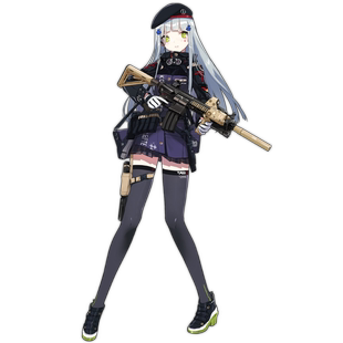 帝都动漫cosplay 少女前线 HK416 cos假发 来图定制 造型