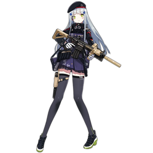 帝都少女前线HK416cos假发造型
