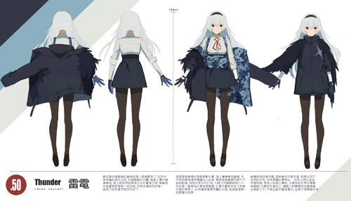 帝都动漫 cosplay 少女前线 雷電 雷电 cos 假发 定制 造型 - 封面