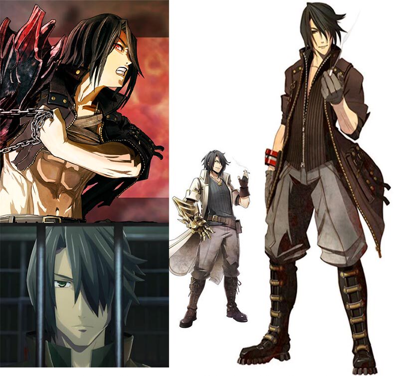 cosplay假毛 cos假发 噬神者 雨宫龙胆  定做假毛