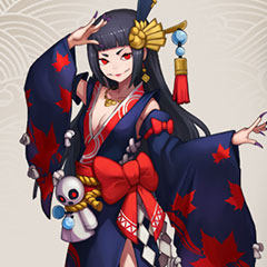 cosplay假发 COS假毛 阴阳师 手游 鬼女红叶 定做假毛
