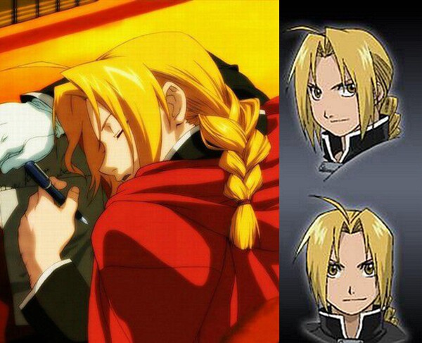 cosplay假发 cos假毛 钢之炼金术师 爱德华 艾尔利克  定做假毛