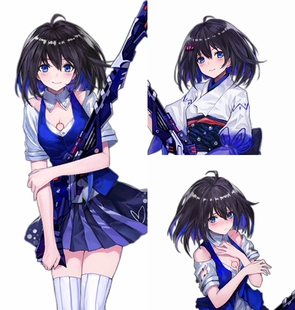 帝都动漫cosplay假毛 COS 少女前线 希儿 芙乐艾 定做假发