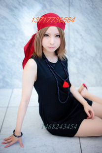 cosplay假发 COS通灵王 恐山安娜假毛 定做假发