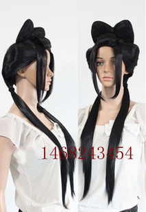cosplay假发 cos 雪村千鹤 薄樱鬼 艺妓 蝴蝶结 定做各类假发