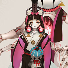 帝都动漫cosplay假发 COS假毛 阴阳师 手游 傀儡师 定做假毛