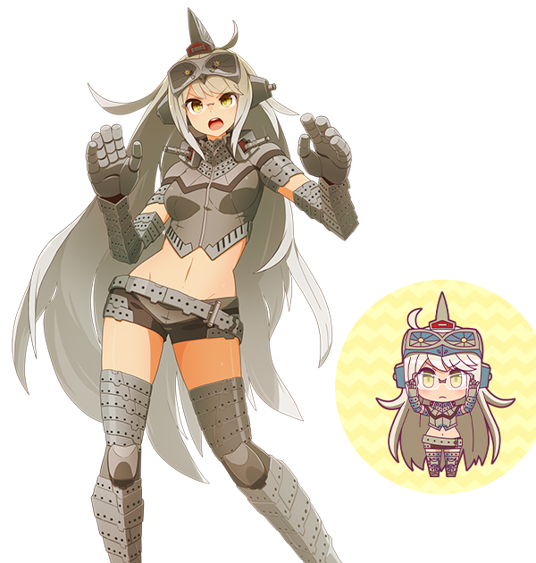 cosplay假毛 cos 怪兽娘 奥特怪兽拟人化计划 白银玲华 定做假发