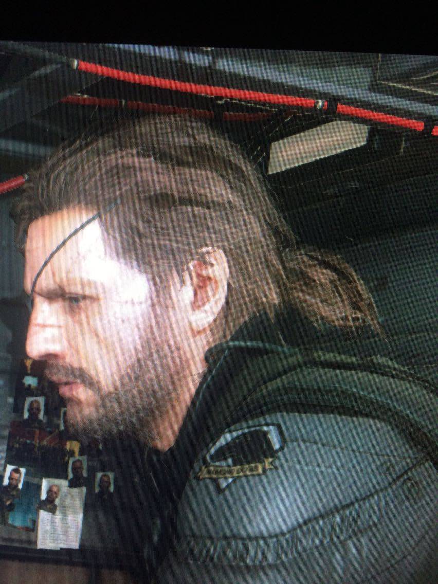 cosplay假毛 cos 合金装备5 venom snake 蛇叔 斯内克 订做假发