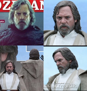 帝都动漫 星球大战 星战  天行者卢克 老路克 cos假发 造型