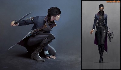 帝都动漫cosplay假发 COS耻辱2 艾米莉 考得温女款发包定做假毛