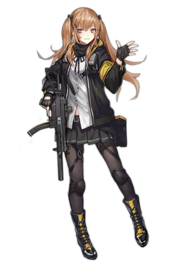 cosplay假发 COS假毛 少女前线 ump9 定做假毛