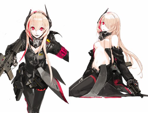 cos少女前线M4SOPMODII假发
