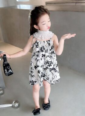 儿童围脖装饰小孩配饰小学夏季户外围假领子高弹蕾丝花边立领围巾