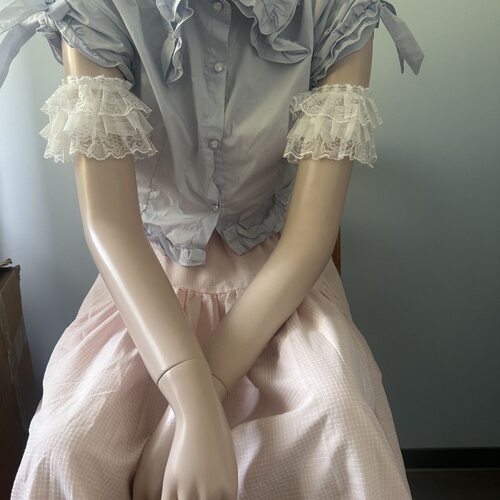 lolita臂环蕾丝手臂套遮肩膀遮纹身袖套上臂装饰大臂套lolita手袖